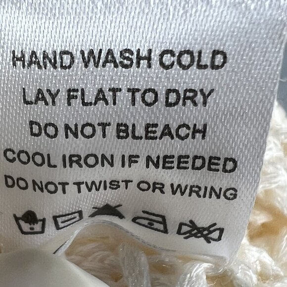 Superdown Med Miranda Crochet Mini Dress Open-Knit Bell Sleeves Beachy Vacation - Picture 14 of 16